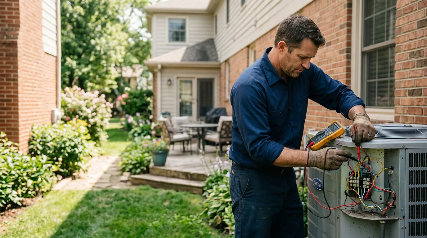 HVAC technician working near Raven, KY